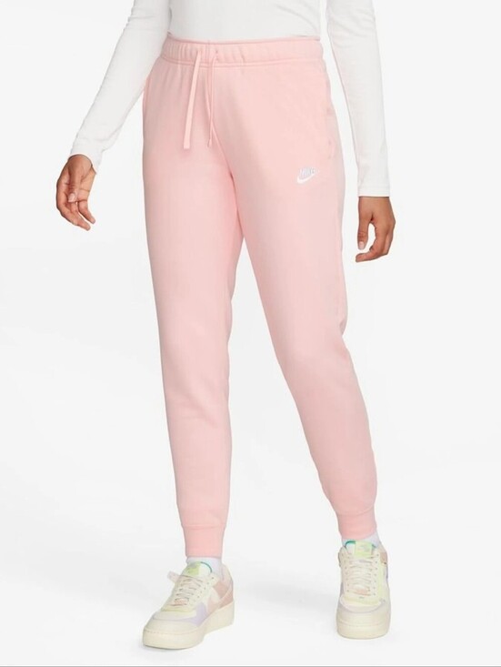 Nike Pants - Nike Club Fleece Joggers Rose Whisper Light Pink Size L Sweatpants